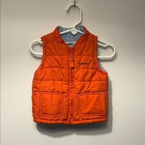 GAP Bright Orange Kids Puffer Vest
